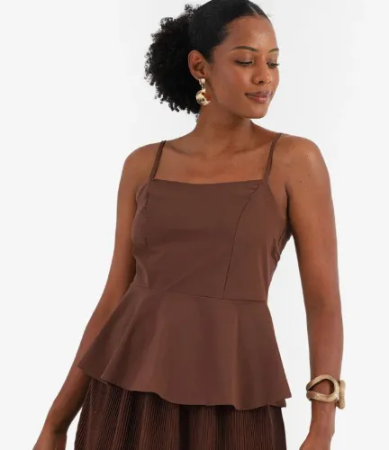 Blusa feminina peplum Marisa Nova