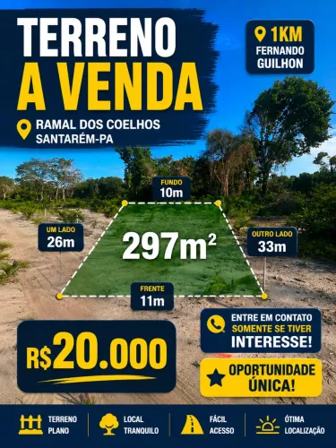 TERRENO A VENDA RAMAL DOS COELHOS