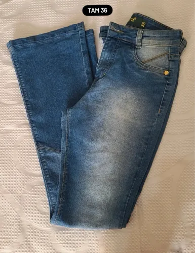 Calça Jeans Flare Azul Tamanho 36