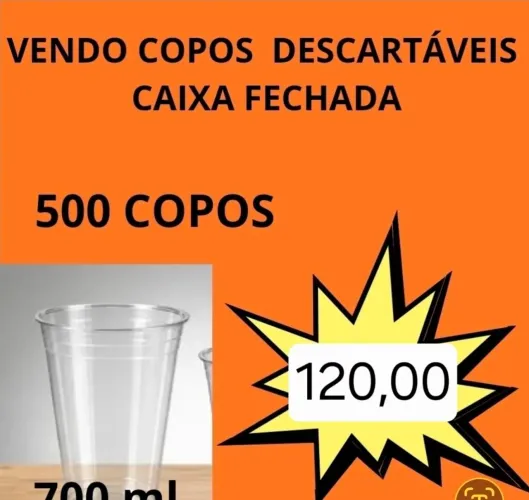 COPOS DESCARTÁVEIS 700 ml