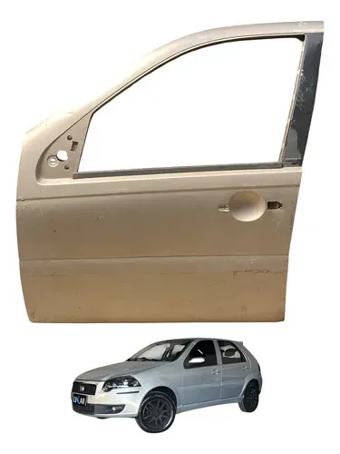 Porta Dianteira Esquerda Fiat Palio Elx 1.4 2008 A 2014 Dianteira Esquerda Cinza