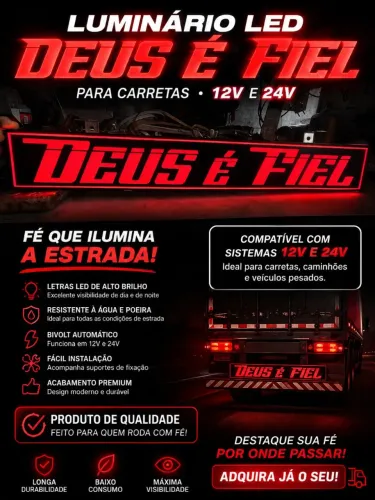 Placa luminosa para caminhões e diversos!
