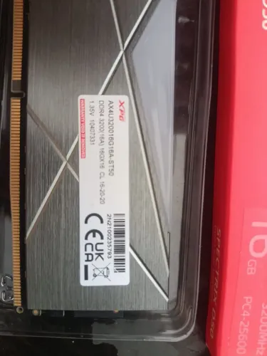 Memória XPG 16gb 3200hz Gamer