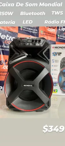 VENDO CAIXA DE SOM NOVA NA CAIXA COM GARANTIA 