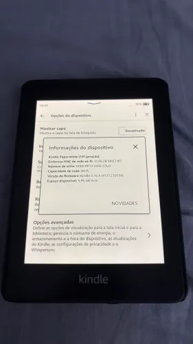 Kindle 10ª Geração - Perfeito Estado de Conservação