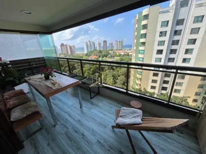 Apartamento Mobiliado Vista Mar para Alugar na Colina A | Patamares | 94 m² | 2 Quartos |