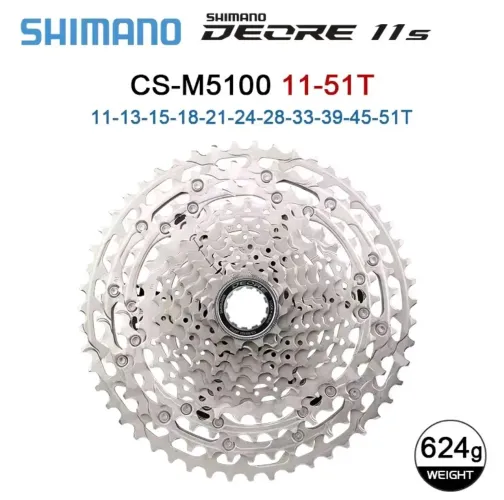 Cassete Shimano deore de 12 vel 11X51, sistema HG