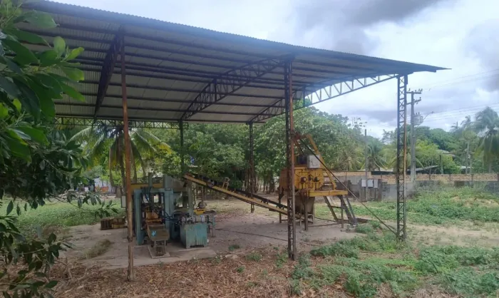 Fábrica de blocos de cimento
