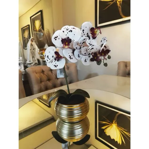 Arranjo de orquídea silicone