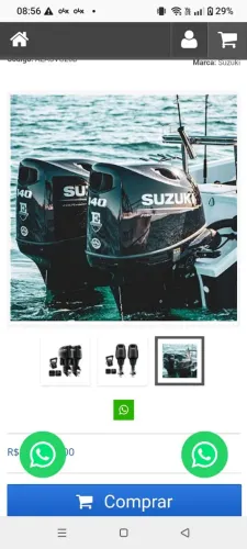 PARELHA SUZUKI 140HP EFI BTX-BZX RABETA 25 - motor de popa novo 