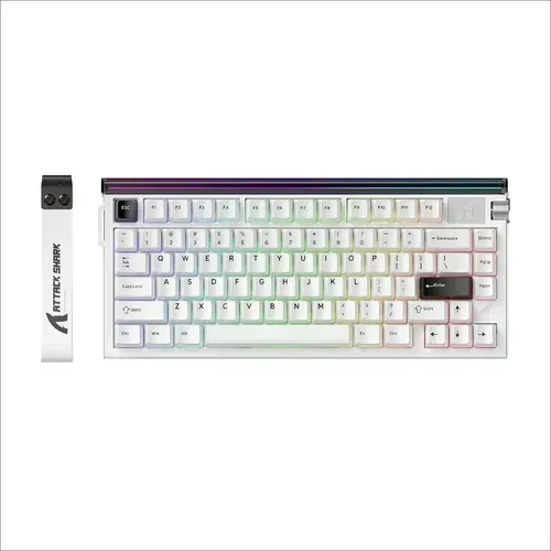 Teclado Magnetico Attack Shark R85 HE, RGB, Branco
