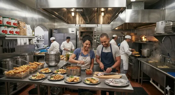 Vaga Auxiliar Cozinha E Especialista em Fritura - contato na descrição