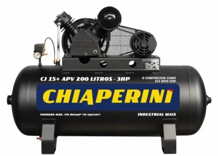 compressor monofázico 200L 3HP Chiaperini