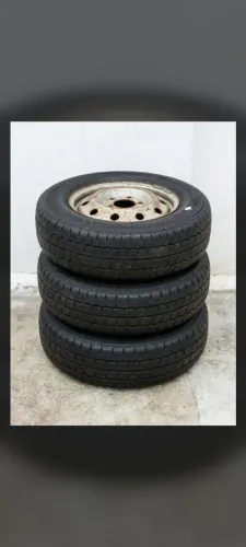 3 Rodas de Ferro Aro 16 com Pneus para Vans e Utilitários (Ideal para Estepe)