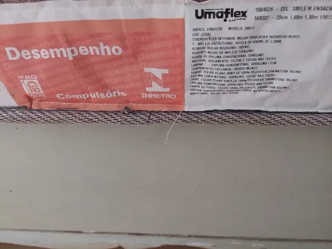 Cama box casal como nova Umaflex