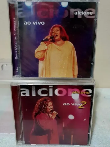 Lote CDs Alcione ao Vivo volumes 1 e 2