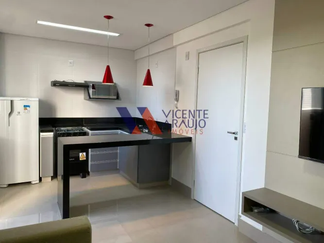 Flat mobiliado pronto para morar com conforto e requinte, disponível para alugar no bairro