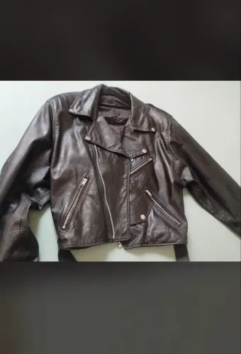 Jaqueta de couro biker