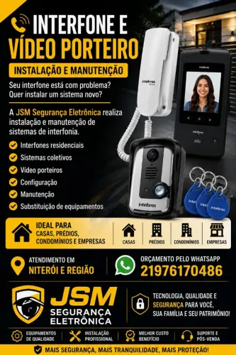 INTERFONE E VÍDEO PORTEIRO