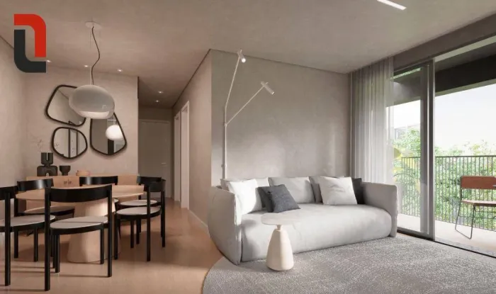 Hike Apto 64m² 2 quartos, sacada gourmet e 1 vaga no Bacacheri