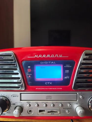 Toca discos vitrola Harmony retro 