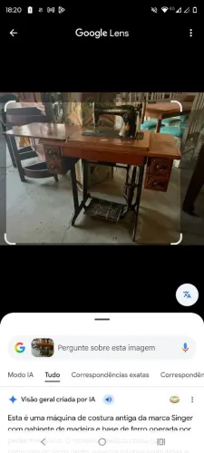 Máquina de costura antiga