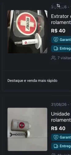 Extrator de rolamento e de limpeza Bones