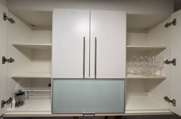 Cozinha Planejada Completa em MDF Branco - Excelente Estado