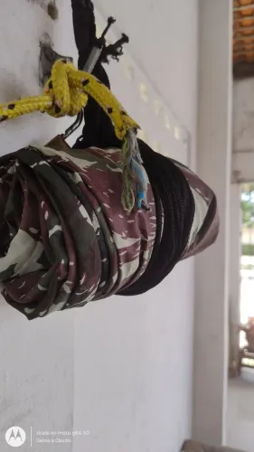 Rede camuflada em nylon 