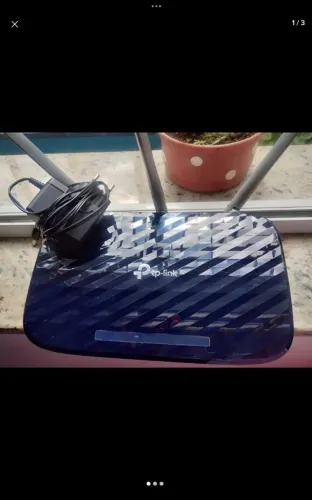 Modem roteador wireless TP-Link preto