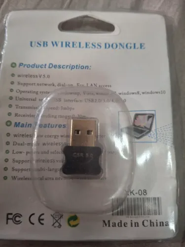 adaptador USB v.5 para usar dispositivos sem fio no PC ( controles ps4. mouse, teclado etc