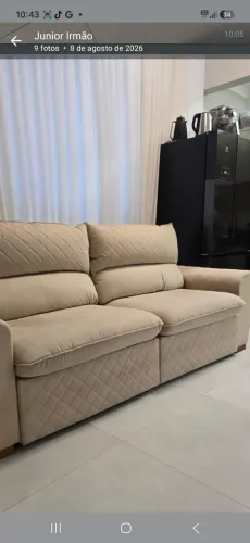 Vendo um sofá cama de 2 lugares 6 meses de uso por motivo de mudança.
