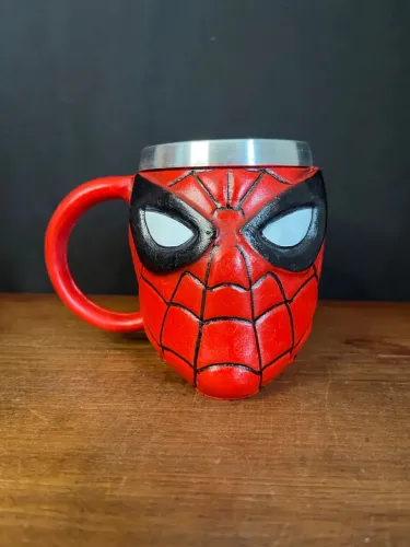 Caneca Spider Man (Homem Aranha) 3D em resina