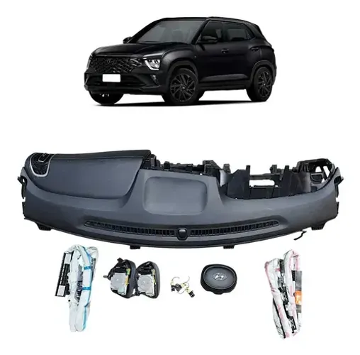 Kit Airbag Hyundai Creta 2022 A 2025 Detalhe Preto