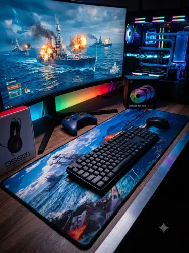 Mouse pad gamer Extra Grande 80x30 (Acessório novo Caixa lacrada)