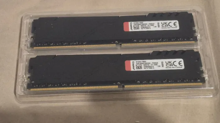 NOVA. Memória kingston fury beast 2x8gb(16gb total) DDR 4 3200mhz