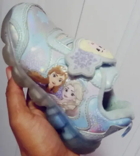 tenis de luzinhas frozen tam 23