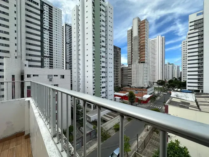 [DUPLEX-60120] Alugo Cobertura Duplex 80m² Mobiliada  Boa Viagem