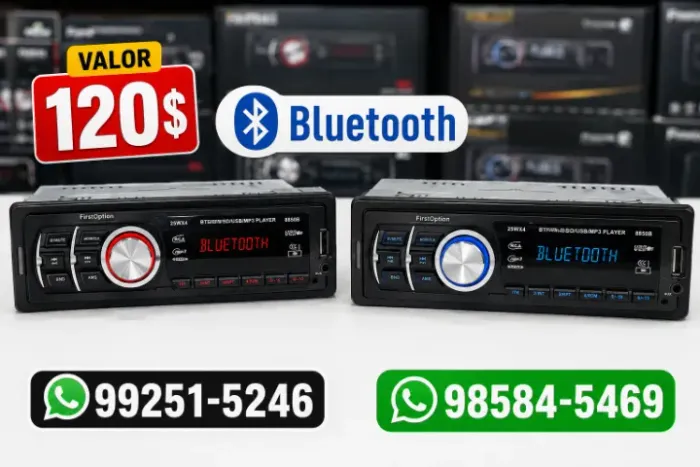 Som para carro Bluetooth
