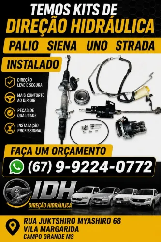 KIT DIREÇÃO HIDRÁULICA LINHA FIAT 