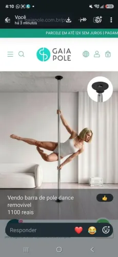 Venda de barra de pole dance