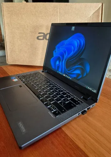 Notebook TravelMate P2 14 512GB SSD i5 1335 8GB Ram AÇO Acer Teclado ILUMINADO Fonte+Caixa