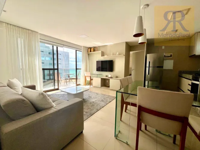 Apartamento com 1 quarto mobiliado para alugar, 38 m² por R$ 6.000/mês - Avenida Boa Viage