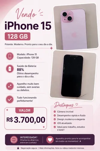 iphone 15 rosa