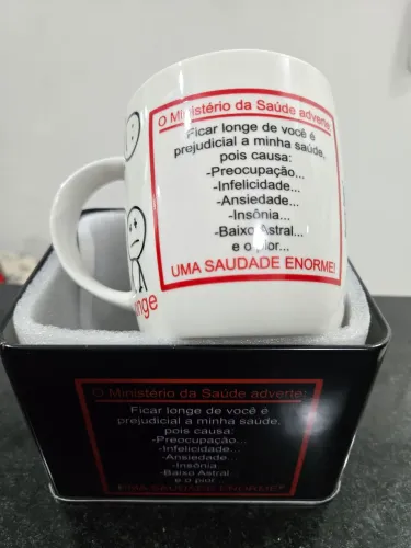 Caneca UMA SAUDADE ENORME