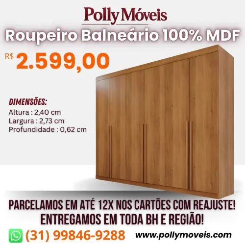 Guarda Roupa Balneário MDF ! Pronta Entrega!