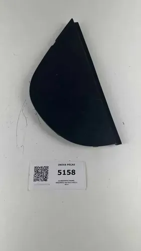 Acabamento Painel Esquerdo Vw Polo 2003 A 2014 Preto Listras