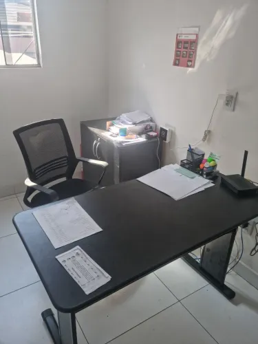 Conjunto escritório mesa, armário, bancada estudo e cadeira