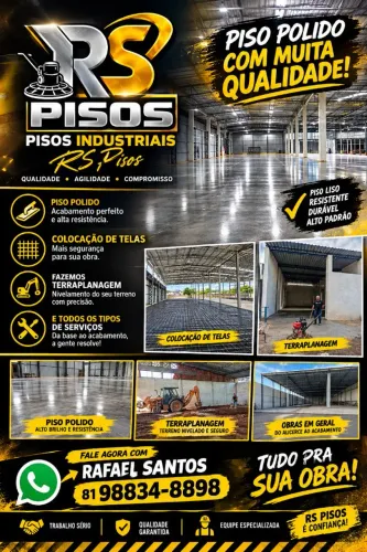 Sua obra em boas mãos pisos industrial