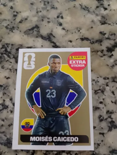 Figurinha da copa extra dourada 2026